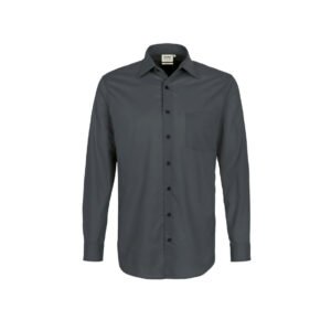 "Hemd 1/1arm ""performance"", 60% Baumwolle/40% Polyester, anthrazit"