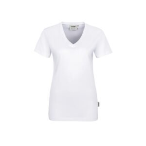 Women-V-Shirt Classic, 100% Baumwolle, 160g/qm, weiß