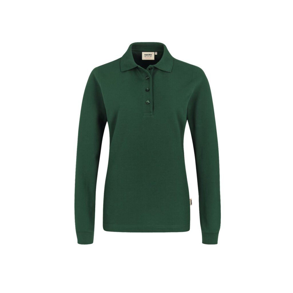 Women-Longsleeve-Poloshirt Performance, TANNE (50% BW/50% Polyester, 220 g/m²)