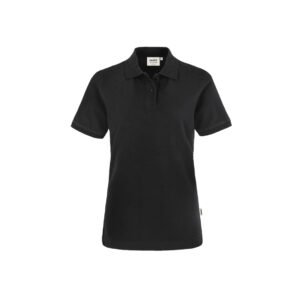 Women-Top-Polo 100% BW, schwarz