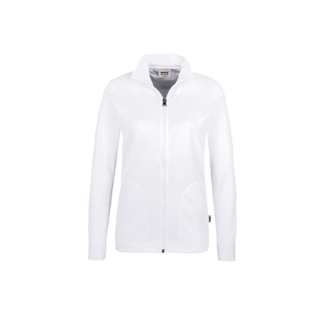 HAKRO Damen Interlockjacke weiß