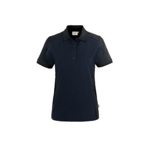 Women-Contrast-Poloshirt performance, 50%BW/50%Pol., tinte/anthrazit