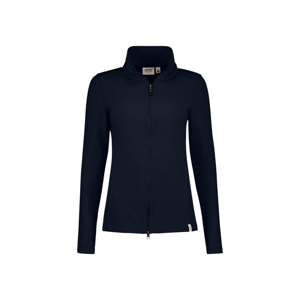 HAKRO Damen Fleecejacke ECO, TINTE ( 100 % Polyester (recycelt) , 230 g/m² )