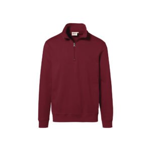 Zip-Sweatshirt Premium, WEINROT (70% BW/30% Polyester, 300 g/m²)