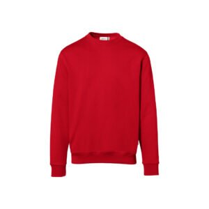 HAKRO Sweatshirt Bio-Baumwolle GOTS rot