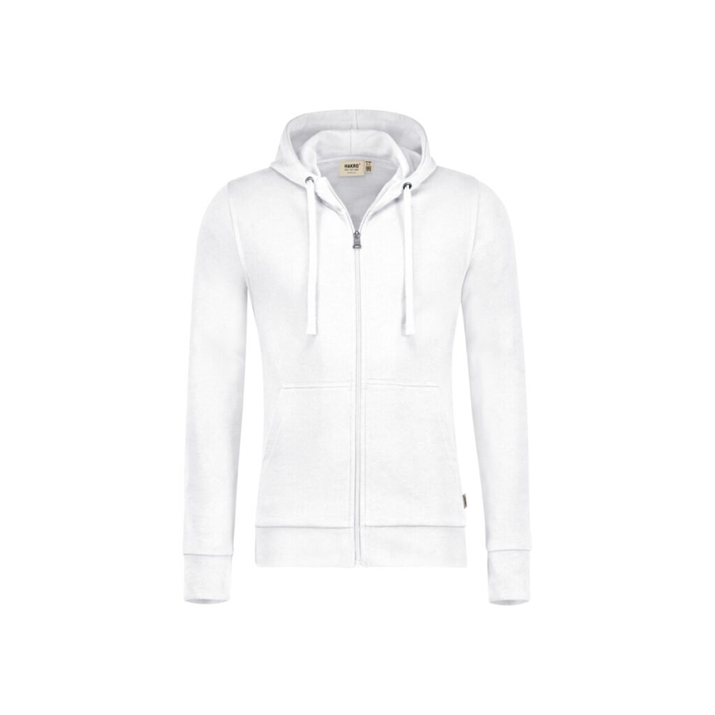 HAKRO Kapuzen-Sweatjacke Premium weiß