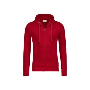 HAKRO Kapuzen-Sweatjacke Premium rot