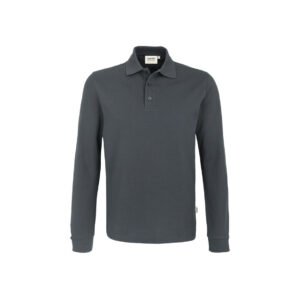 Longsleeve-Poloshirt Performance, ANTHRAZIT (50% BW/50% Polyester, 220 g/m²)