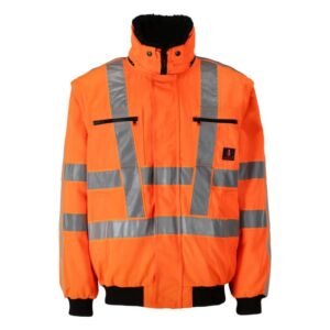 MASCOT® INNSBRUCK Pilotjacke m. Schulterreflexstreifen, HI-VIS ORANGE(80% Polyester/20% BW,300 g/m²)