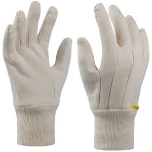 Art. 1115/MB/TOM Baumwolljerseyhandschuh, Farbe: beige (natur)
