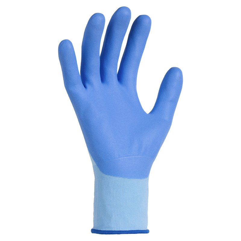 Art. K552F Strickhandschuh mit Beschichtung, Farbe: blau – Bild 2