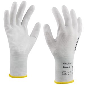 Art. J550 Nylonhandschuh, Farbe: weiß
