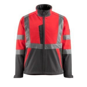 MASCOT® KIAMA Soft Shell Jacke, ROT/DUNKELANTHRAZIT (100% Polyester, 280 g/m²)