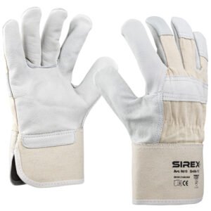 Art. R610 SIREX® Rindlederhandschuh, Farbe: grau/beige (natur)