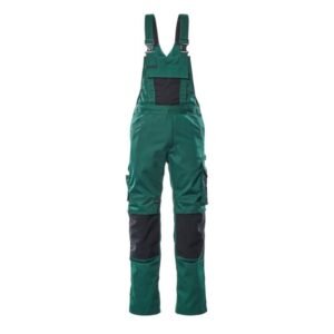 MASCOT® AUGSBURG Latzhose, GRÜN/SCHWARZ (65% Polyester/35% BW, 270 g/m²)