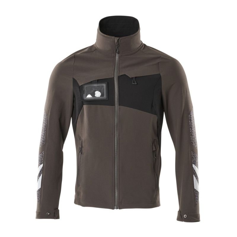 MASCOT® Accelerate Jacke, Vier-Wege-Stretchstoff, leicht dunkelanthrazit/schwarz