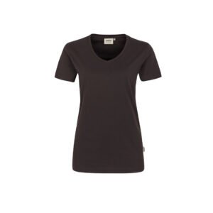 Women-T-Shirt Performance, CHOCOLATE (50% BW/50% Polyester, 160 g/m²)