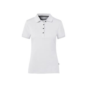 214-01 Women-Poloshirt Cotton-Tec, WEISS (50?% BW/50?% Polyester, 185 g/m²)