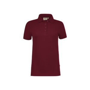 HAKRO Damen Poloshirt Bio-Baumwolle GOTS weinrot