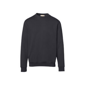 HAKRO Sweatshirt Bio-Baumwolle GOTS karbongrau