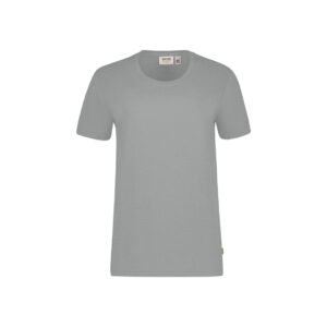 HAKRO T-Shirt Bio-Baumwolle GOTS grau meliert