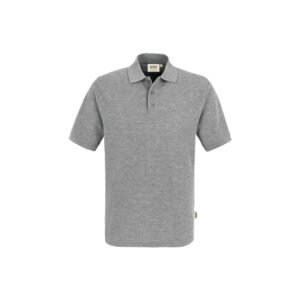 top-polo, grau-meliert, 60% Polyester/ 40% Baumwolle, 200 g/m²