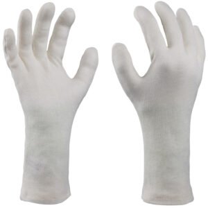 Art. 1010/MST/30 Baumwollhandschuh, Farbe: beige (natur), Länge ca. 30 cm