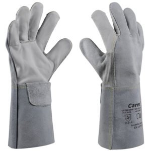 Art. 6630/C-KEV Schweißerschutzhandschuh, Rindleder, Farbe: grau, Länge ca. 35 cm