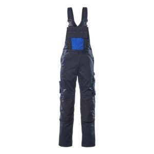 MASCOT® AUGSBURG Latzhose, SCHWARZBLAU/KORNBLAU (65% Polyester/35% BW, 270 g/m²)