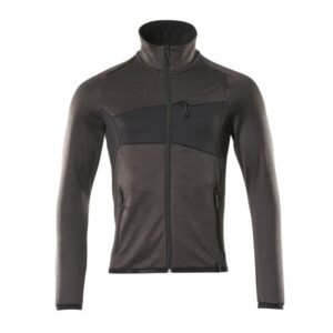 MASCOT® Accelerate Fleecepullover mit Reißverschluss dunkelanthrazit/schwarz