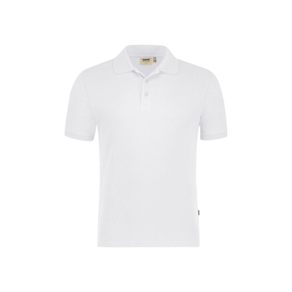 HAKRO Poloshirt Bio-Baumwolle GOTS weiß