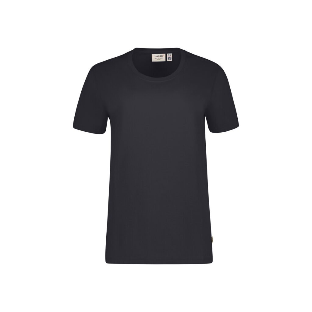 HAKRO T-Shirt Bio-Baumwolle GOTS karbongrau
