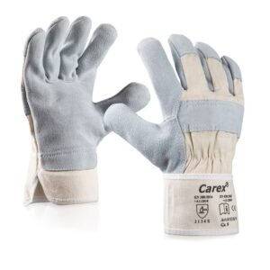Art. 0152/KW   Rindlederhandschuh, Farbe: grau/beige (natur)