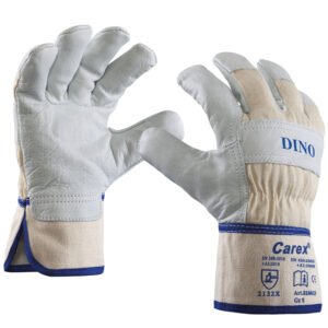 Art. 0160/KW DINO® Rindlederhandschuh, Farbe: grau/beige (natur)