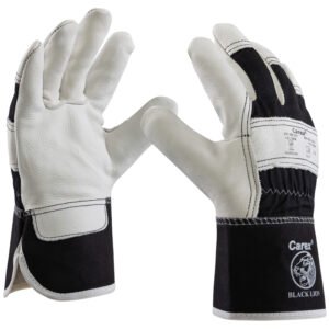 Art. 0162/LION BLACK LION® Rindlederhandschuh, Farbe: grau/schwarz