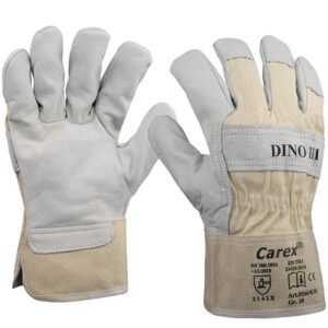 Art. 0166/KW DINO® III   Ziegenlederhandschuh, Farbe: grau/beige (natur)