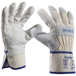 Art. 0168/KW DINO® IV Rindlederhandschuh, Farbe: grau/beige (natur)