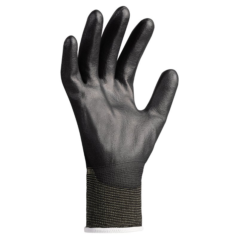 Art. 13555 Strickhandschuh mit Beschichtung, Farbe: schwarz – Bild 2