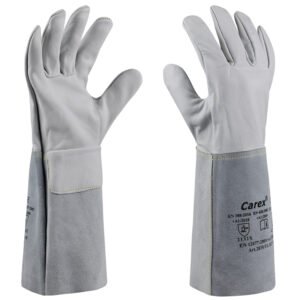 Art. 2030/KEV Schweißerschutzhandschuh, Nappaleder, Farbe: grau, Länge ca. 35 cm