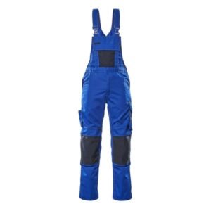 MASCOT® AUGSBURG Latzhose, KORNBLAU/SCHWARZBLAU (65% Polyester/35% Baumwolle, 270 g/m²)