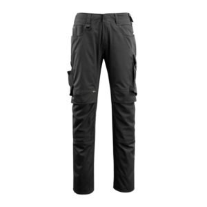 MASCOT® Lemberg Hose mit Knietaschen, Schwarz (50% BW/50% Polyester, 205 g/m²)