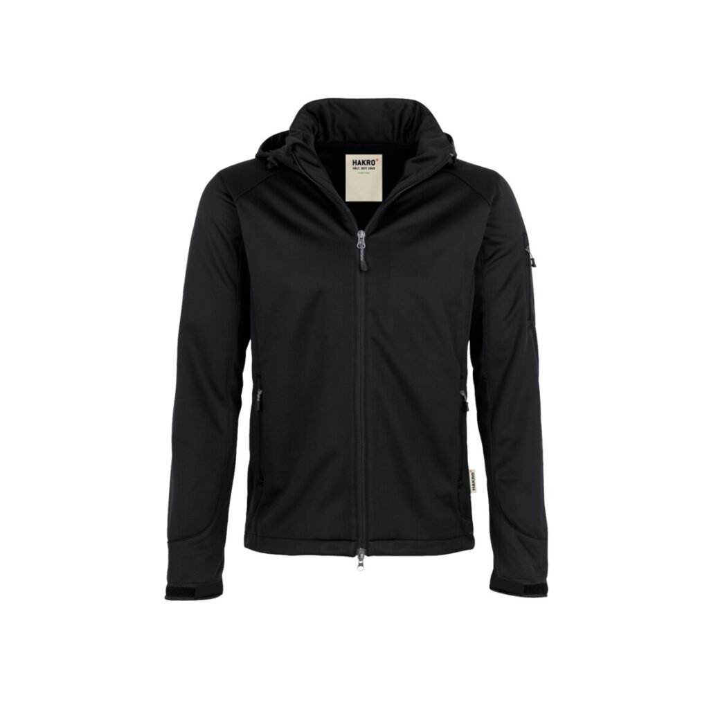 Softshell-Jacke Ontario, SCHWARZ (100% Polyester)